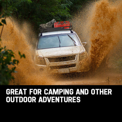 Universal Roof Rack Basket - Steel Cargo Carrier for Outdoor Adventures