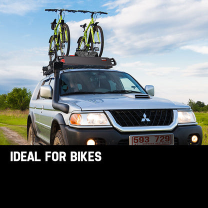 Universal Roof Rack Basket - Steel Cargo Carrier for Outdoor Adventures