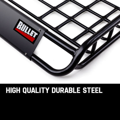 Universal Roof Rack Basket - Steel Cargo Carrier for Outdoor Adventures