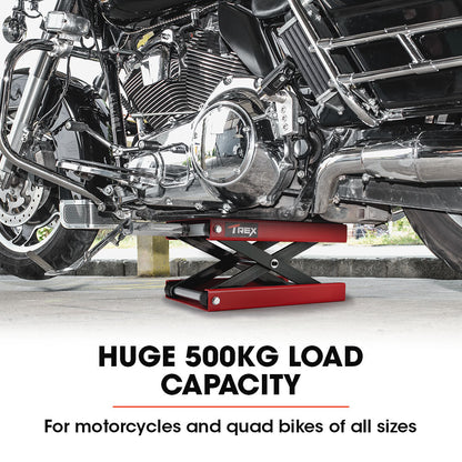 500kg Motorcycle & Quad Bike Scissor Jack Lift with 0.36m Lift Height