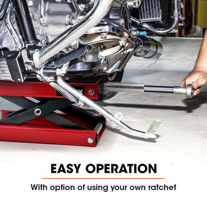 500kg Motorcycle & Quad Bike Scissor Jack Lift with 0.36m Lift Height