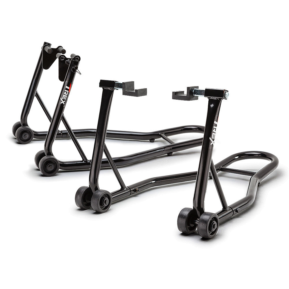 Heavy-Duty Motorbike Lift Stands with 0.81m Steel Tubing, 400kg Capacity