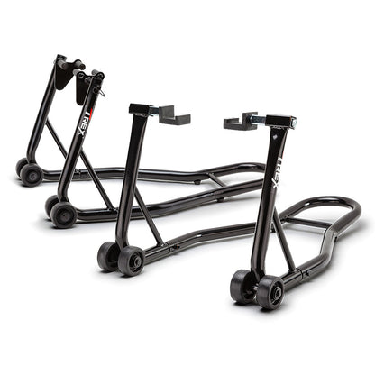 Heavy-Duty Motorbike Lift Stands with 0.81m Steel Tubing, 400kg Capacity