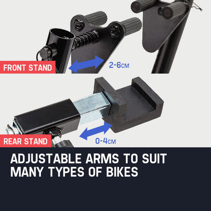 Heavy-Duty Motorbike Lift Stands with 0.81m Steel Tubing, 400kg Capacity