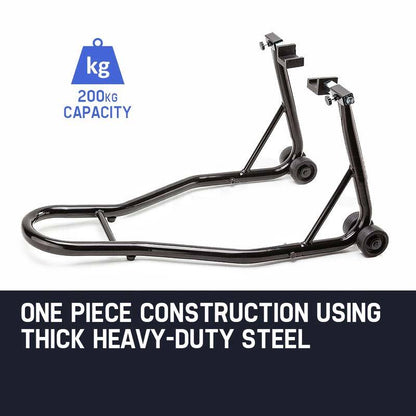 Heavy-Duty Motorcycle Stand with 0.81m Steel Frame and 200kg Capacity