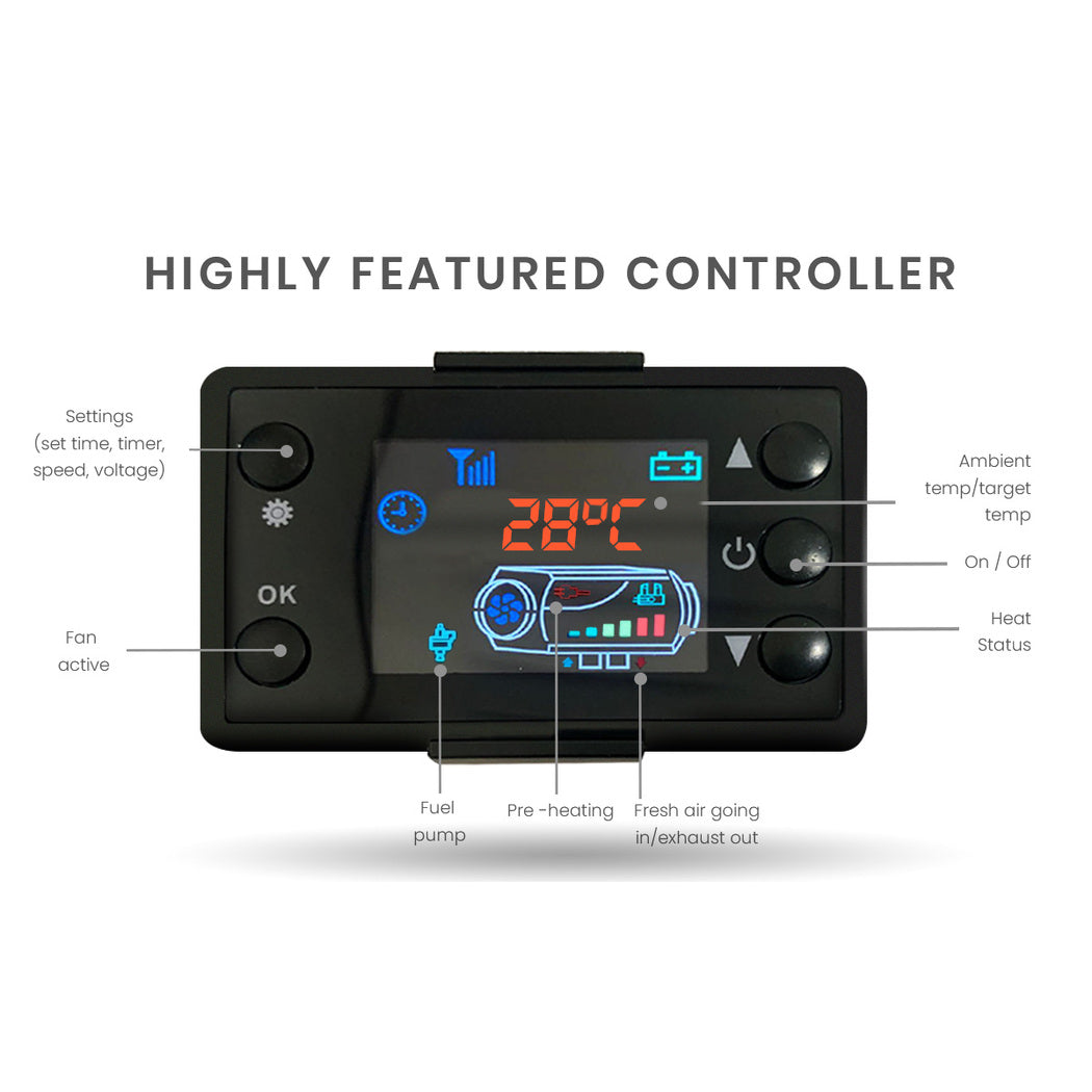 12V Diesel Air Heater for RVs & Boats - Efficient, Quiet, Easy Install