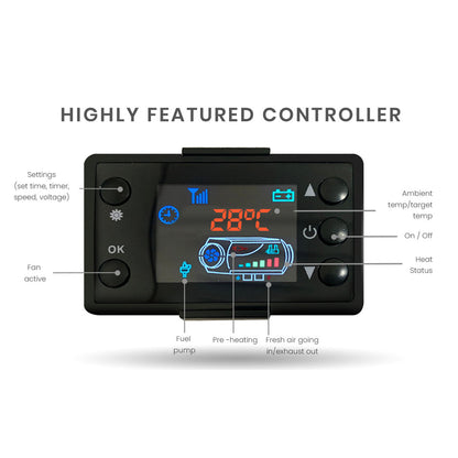 12V Diesel Air Heater for RVs & Boats - Efficient, Quiet, Easy Install