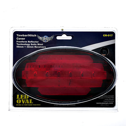 LED Towbar Hitch Cover with Reflector and Brake Light Function, 0.66m Length