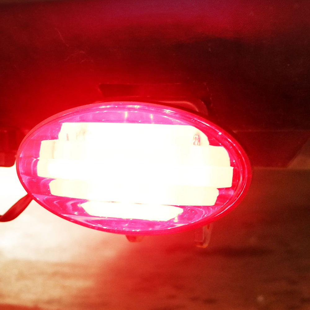 LED Towbar Hitch Cover with Reflector and Brake Light Function, 0.66m Length