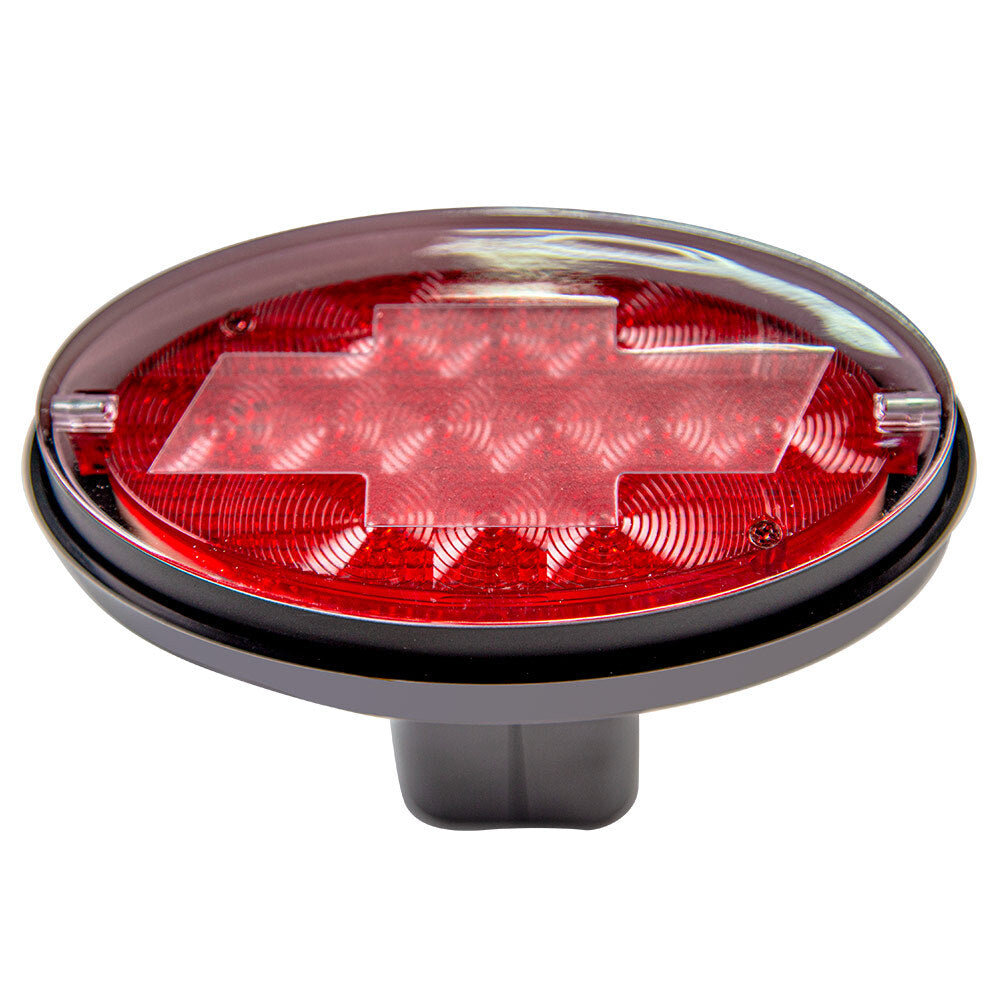 LED Towbar Hitch Cover with Brake & Tail Light Functions, Chevvy Logo
