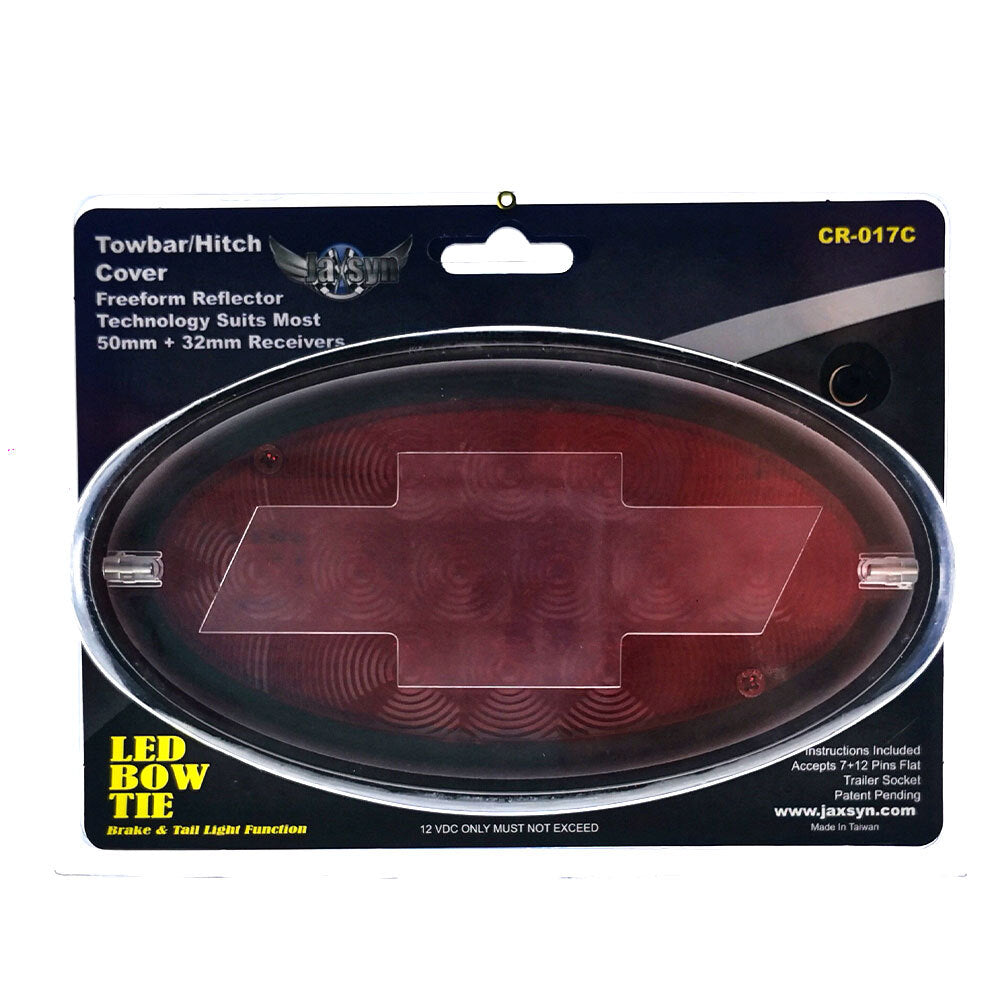 LED Towbar Hitch Cover with Brake & Tail Light Functions, Chevvy Logo