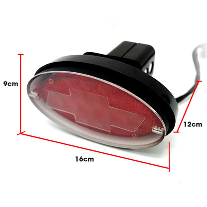 LED Towbar Hitch Cover with Brake & Tail Light Functions, Chevvy Logo