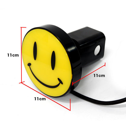 Smiley Face Light-Up Towbar Hitch Cover with Brake Light Function