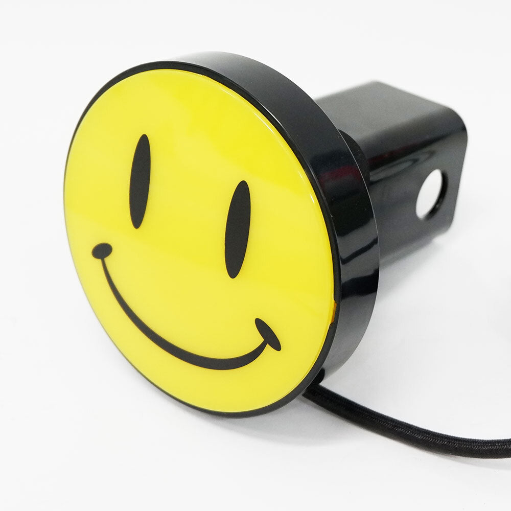 Smiley Face Light-Up Towbar Hitch Cover with Brake Light Function
