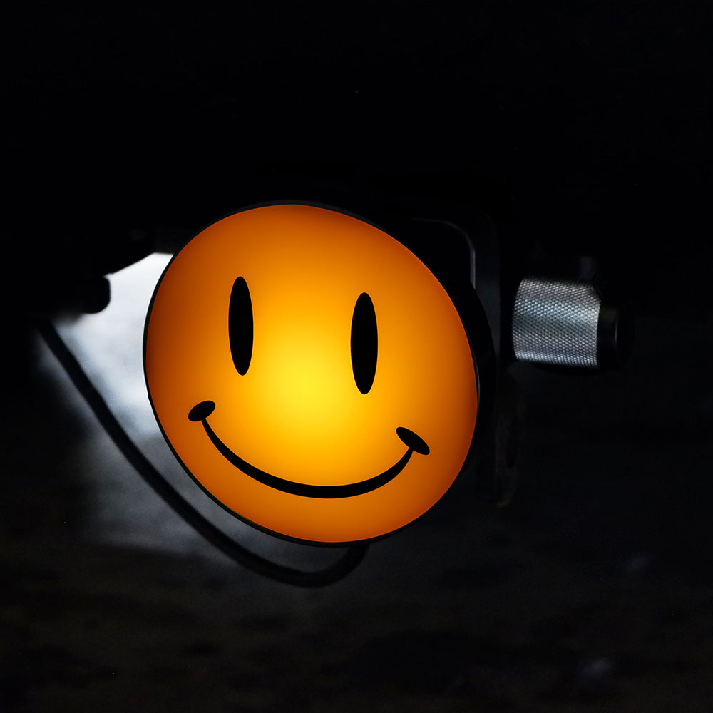 Smiley Face Light-Up Towbar Hitch Cover with Brake Light Function
