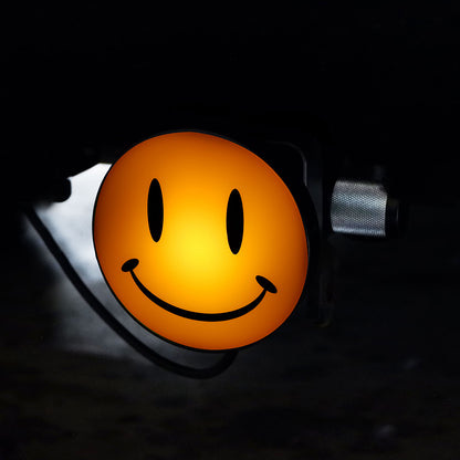 Smiley Face Light-Up Towbar Hitch Cover with Brake Light Function