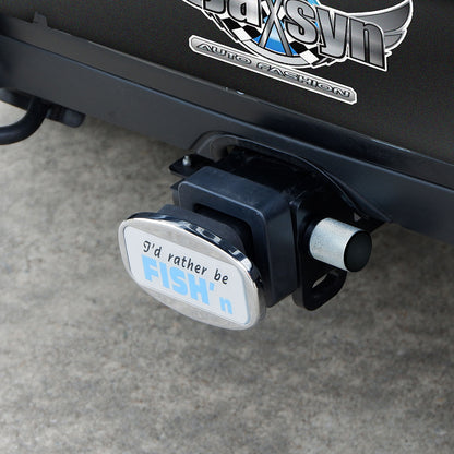 Novelty Fish Design Towbar Hitch Cover - Chrome Plated, Easy Install