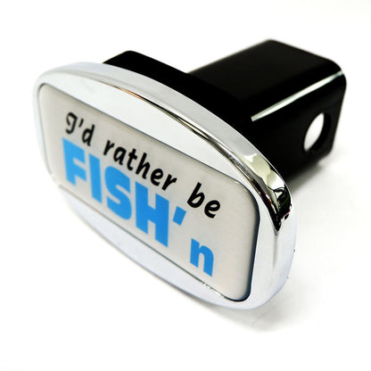 Novelty Fish Design Towbar Hitch Cover - Chrome Plated, Easy Install