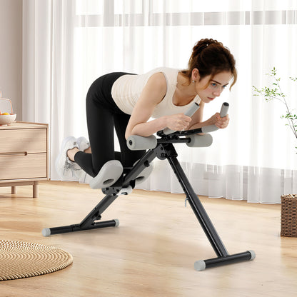 Adjustable Abdominal Trainer with Elbow Support-Black