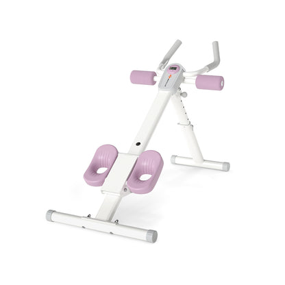 Adjustable Abdominal Trainer with Elbow Support-White