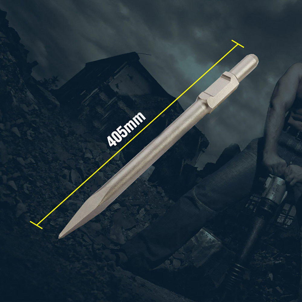 30mm Moil Point Chisel Bit for Jack Hammer, 0.4m Length, Contractor Grade