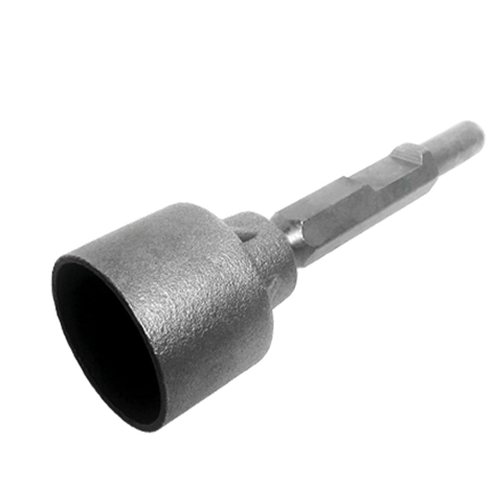 80mm Stake Driver Chisel Bit for Jackhammers - 0.28m Length, 30mm Hex Fit