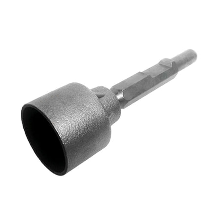 80mm Stake Driver Chisel Bit for Jackhammers - 0.28m Length, 30mm Hex Fit