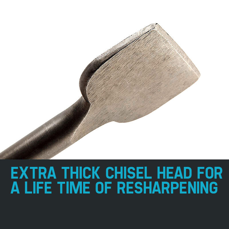 100mm Wide Flat Tile Lifter Chisel Bit, 0.03 x 0.41m for Jackhammers
