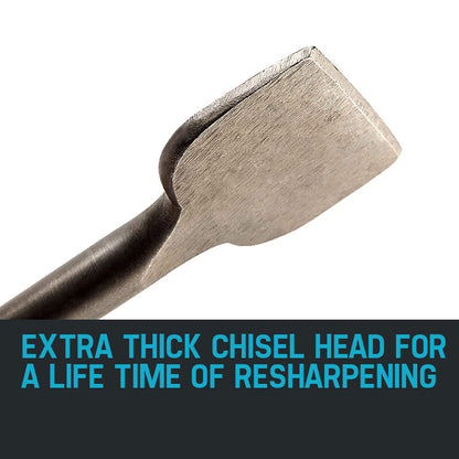 100mm Wide Flat Tile Lifter Chisel Bit, 0.03 x 0.41m for Jackhammers