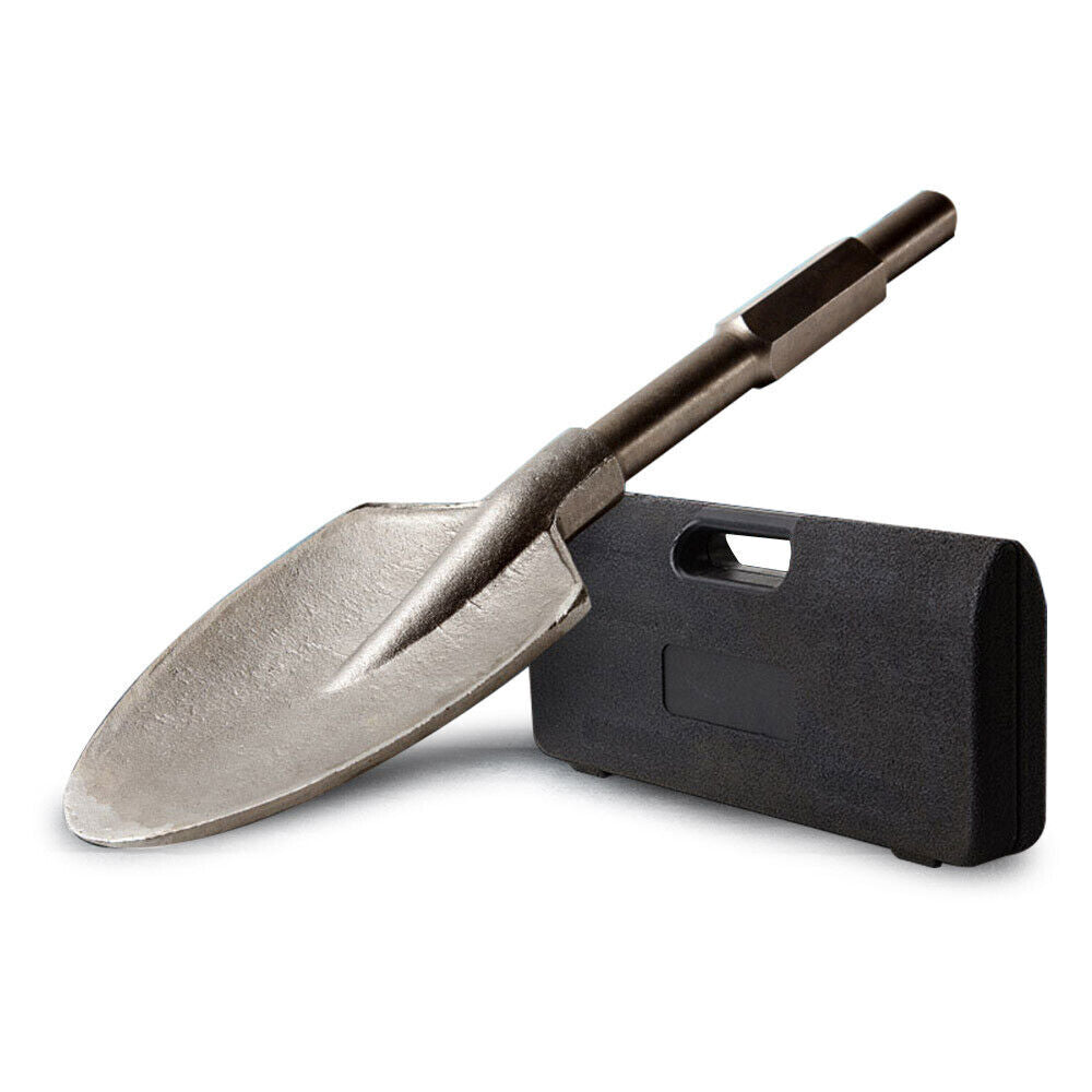 130mm Clay Spade Jackhammer Chisel, 0.3m Hex, Bonus Case, 0.45m Length