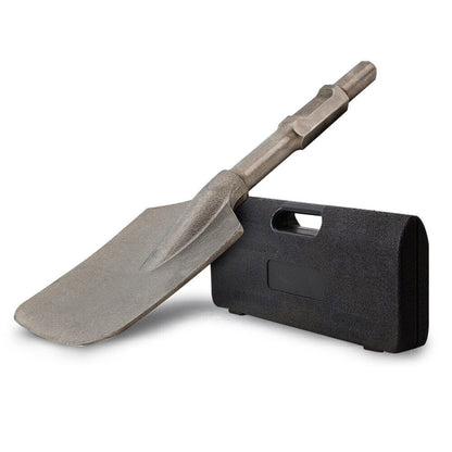 140mm Square-Tipped Jackhammer Chisel with 0.44m Length and Carry Case