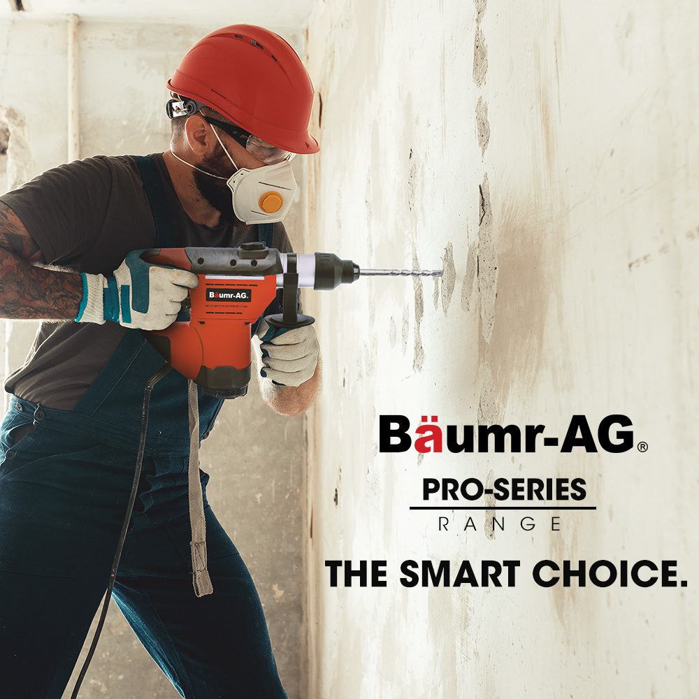 1500W Electric Rotary Jackhammer Drill with Chisels & Bits, 1.5m Cord