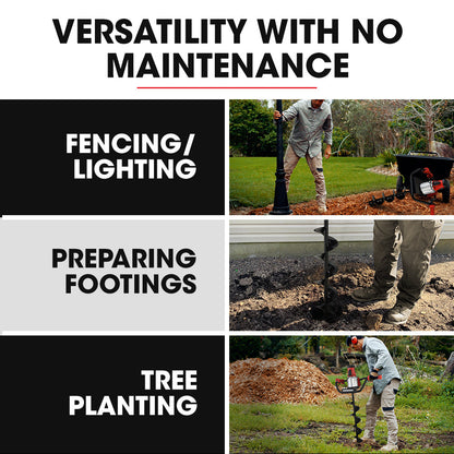 1500W Electric Post Hole Digger with 0.15m Auger and Safety Features