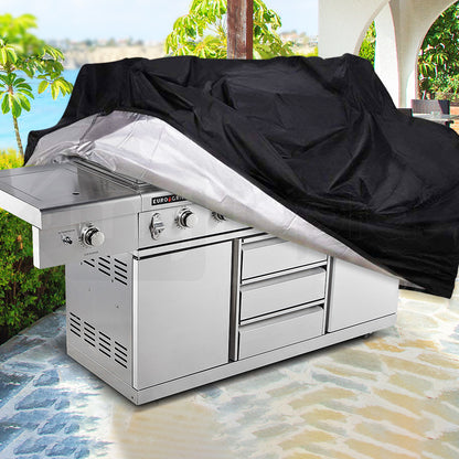 Durable Waterproof Cover for 9 Burner Double Hood BBQ - Fits EuroGrille