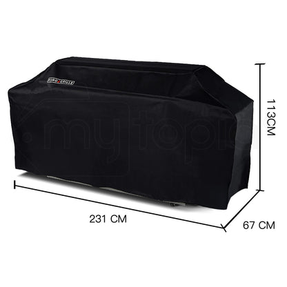 Durable Waterproof Cover for 9 Burner Double Hood BBQ - Fits EuroGrille