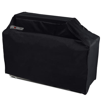 Durable Black Cover for 8 Burner BBQ - Waterproof PVC Fabric, Reinforced Corners