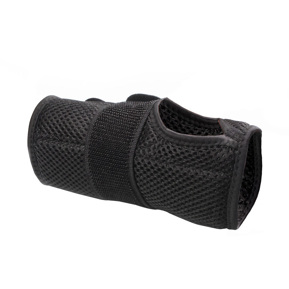Right Wrist and Hand Brace with Aluminium Splint & Flexible Support, Black