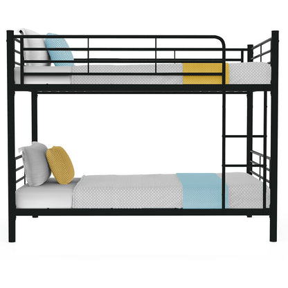 Convertible King Single Bunk Bed Frame, Dark Grey, Modular Design, 0.5m & 0.7m Capacity