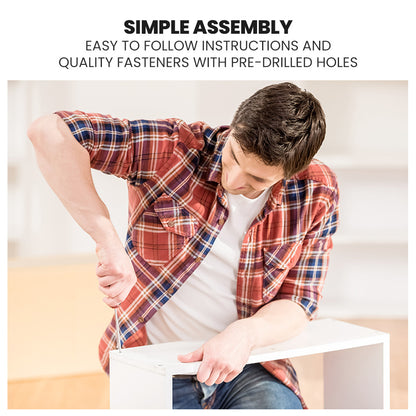 Single Sofa Bed Frame with Storage Drawers, Pine Wood, 120kg Capacity, White