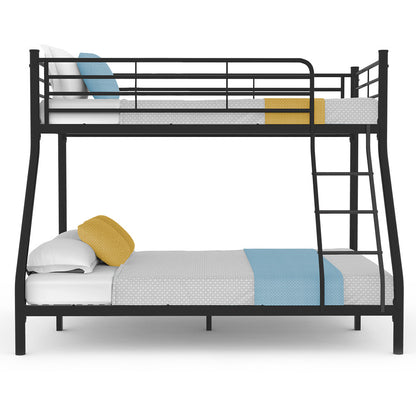 Metal Bunk Bed Frame: Single Over Double, Matte Grey, 0.19m/0.38m Weight Capacity