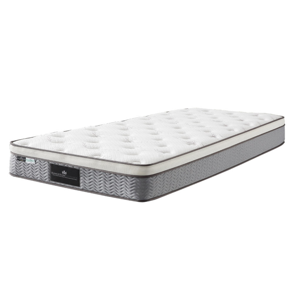 31cm King Single Mattress with Euro Top, Bamboo Fabric, Memory Foam & Latex