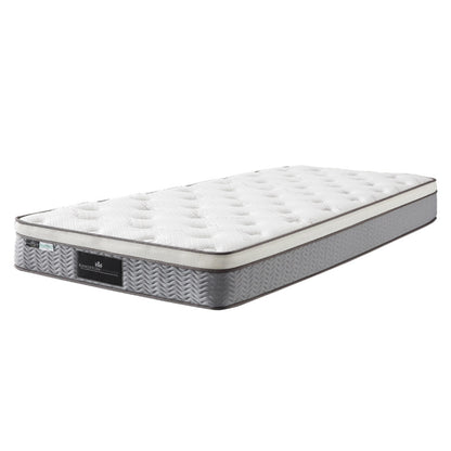 31cm King Single Mattress with Euro Top, Bamboo Fabric, Memory Foam & Latex