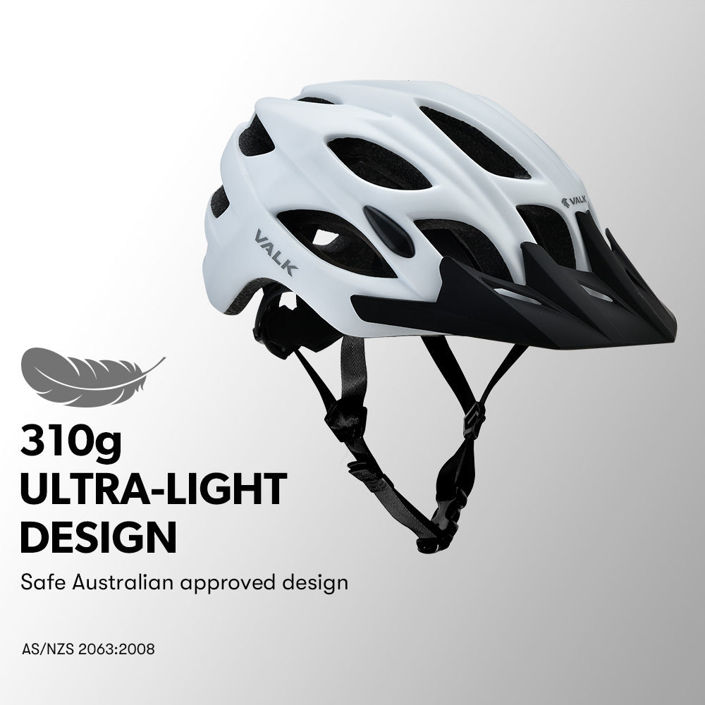 Adjustable Mountain Bike Helmet with 22 Vents and Quick-Lock Buckle, 58-61cm