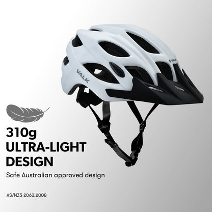 Adjustable Mountain Bike Helmet with 22 Vents and Quick-Lock Buckle, 58-61cm