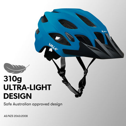 Adjustable Large Mountain Bike Helmet with 22 Vents and Quick-Lock Buckle