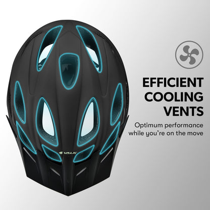 Adjustable Mountain Bike Helmet with 22 Vents, 54-56cm, Lightweight Design