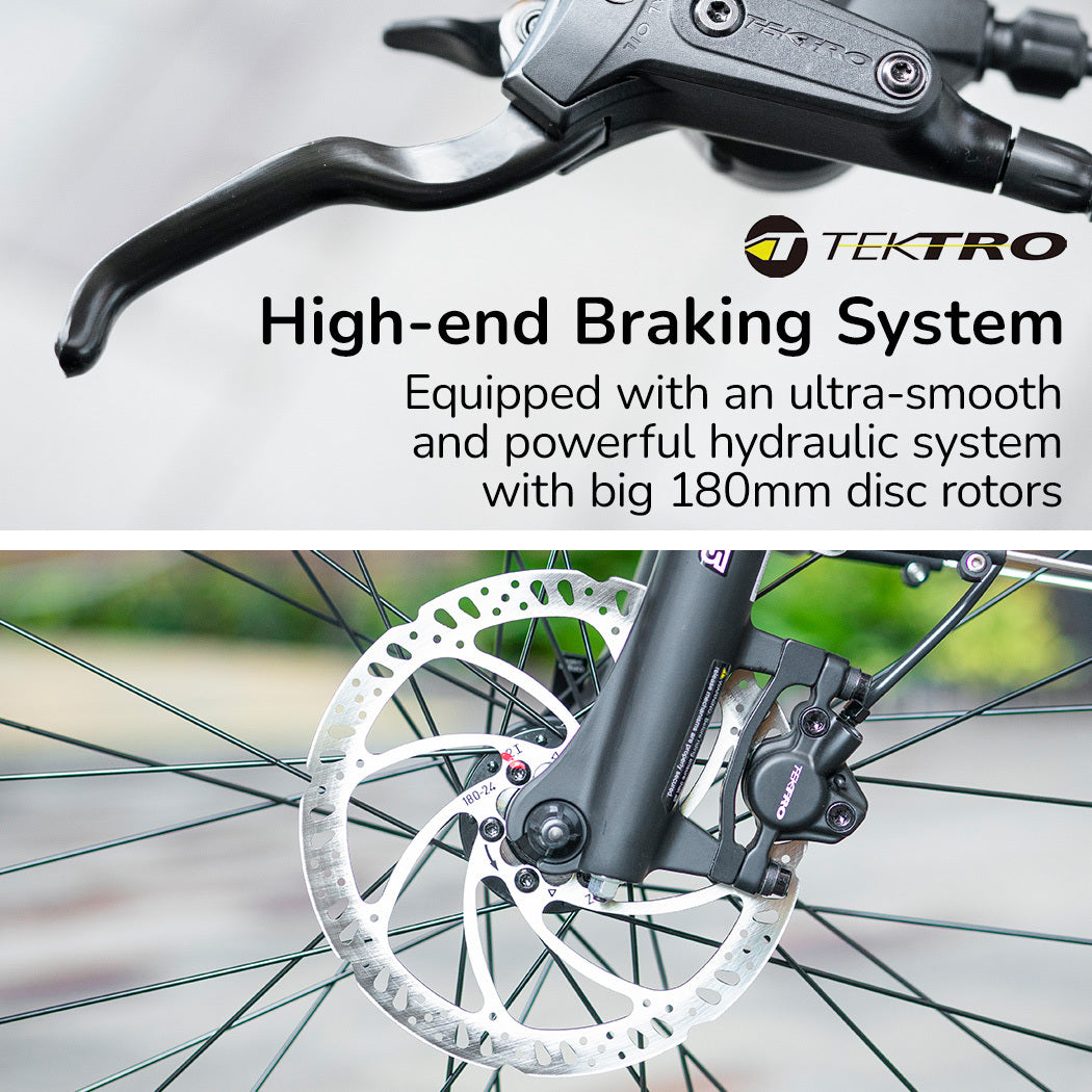 Electric Commuter Bike with Mid-Drive Motor, Step-Through Frame, White, 85km Range