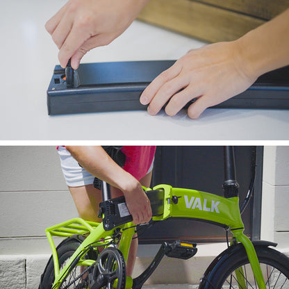Electric Folding Bike with 7-Speed Shimano, 0.51m Tyres, Lime Green, 250W Motor