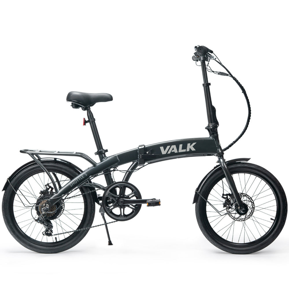 2023 Electric Folding Bike, 20m Tyres, 7-Speed, Compact Design, Dark Grey