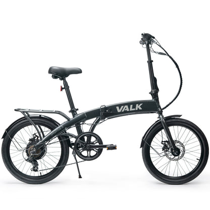 2023 Electric Folding Bike, 20m Tyres, 7-Speed, Compact Design, Dark Grey